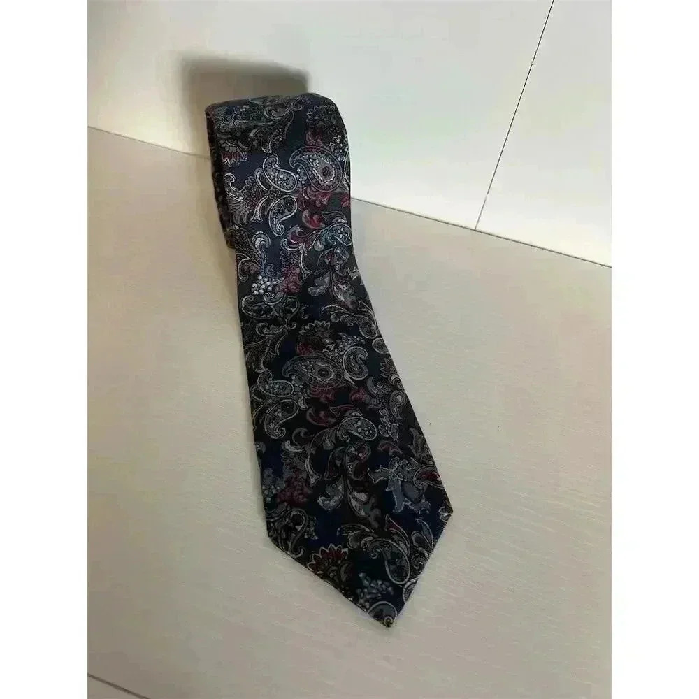 Cremieux Men's Silk Paisley Tie Multicolor Elegant Formal Necktie